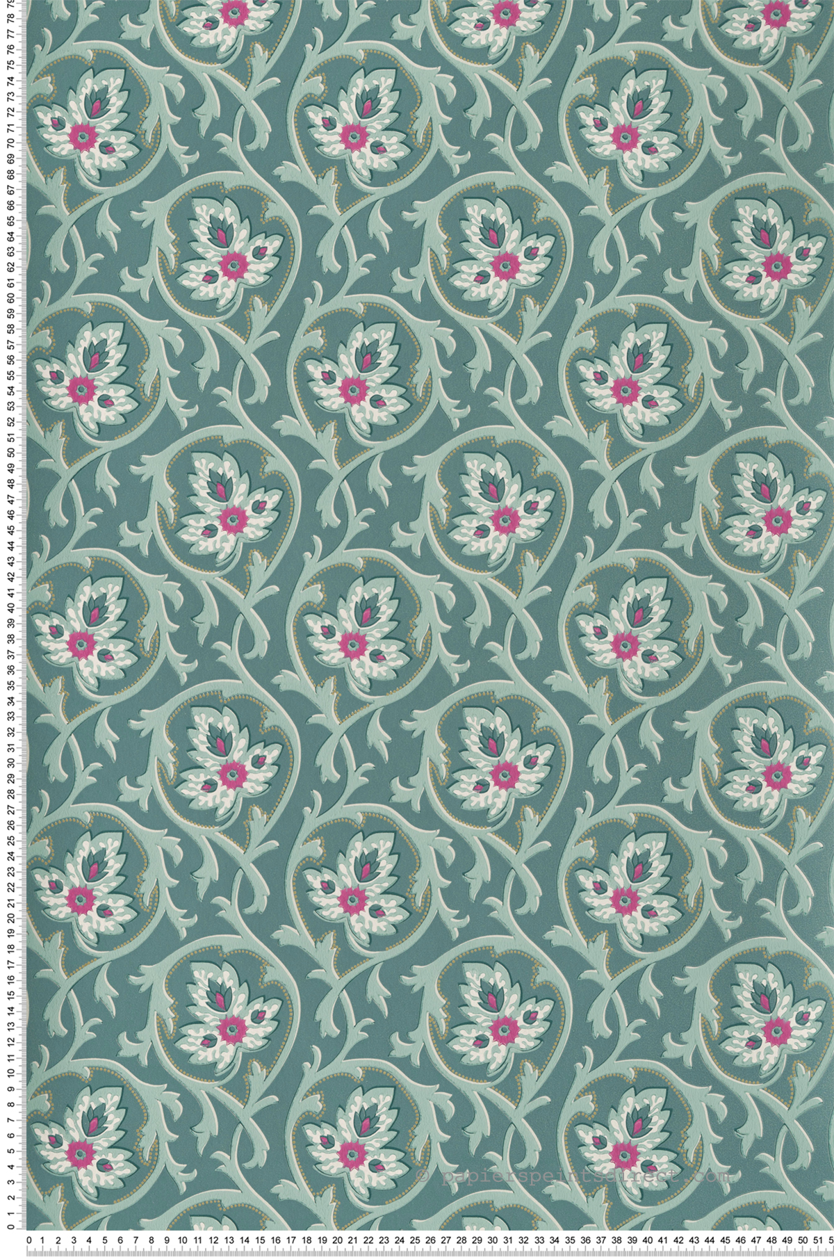 Papier peint Feuille Hoja Pleat - National Trust Papers 3 de Little Greene | Réf. 0263HOPLEAT