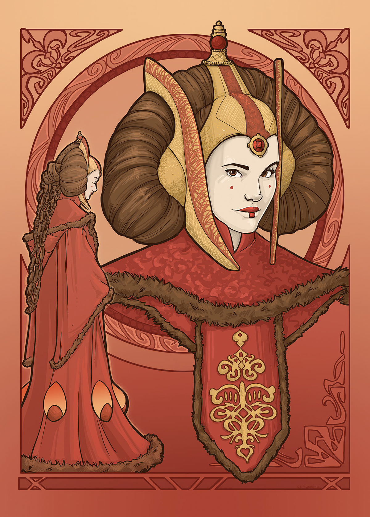 Affiche Reine Padmé Amidala Star Wars - Affiche décorative Komar Into Wonderland