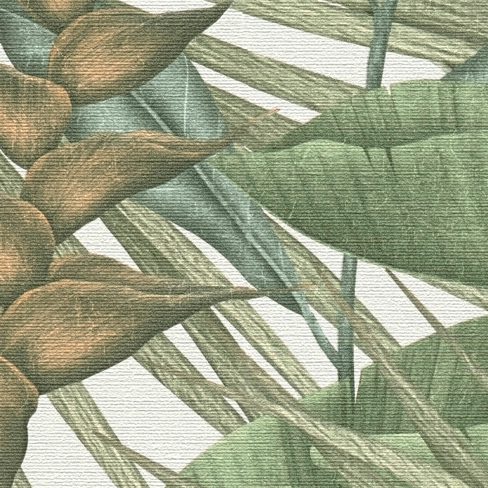 Papier peint Feuillage Jungle Amazonienne vert - Stories of Life d'A.S. Création AMB5 | Réf. AS-396472