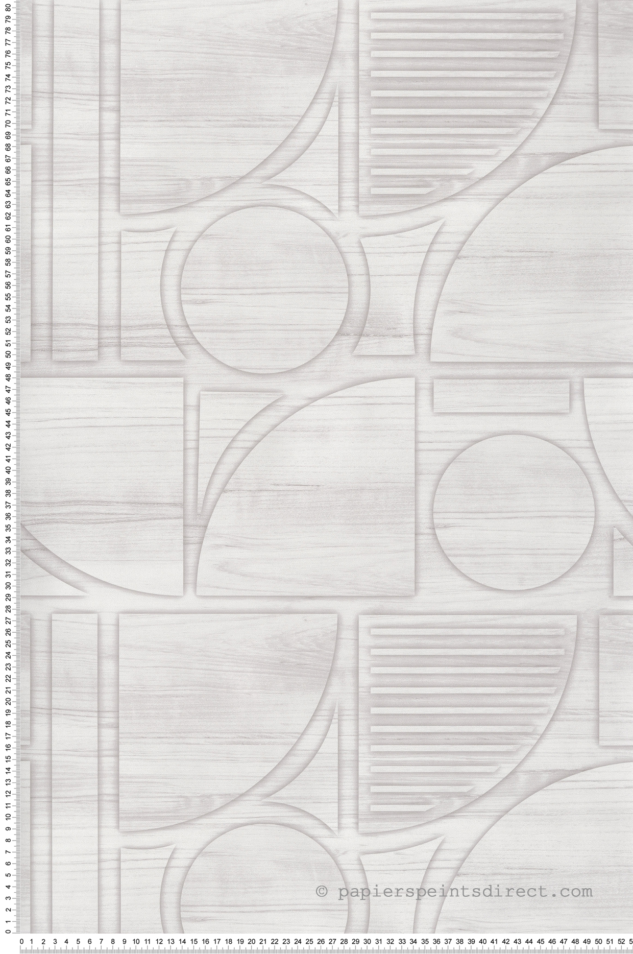 Papier peint Bois Gravure 3D gris blanc - Reality 4 de Lutèce | Réf. LTC-51220509