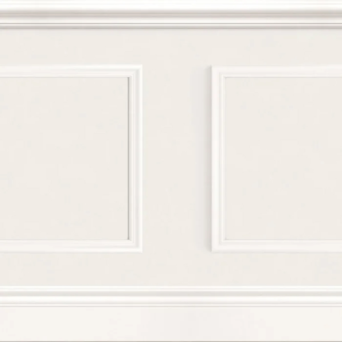 Papier peint Soubassement Bibliothèque Moulure Régulière blanc - Galons et Frises de Casadéco | Réf. GAFR200460255