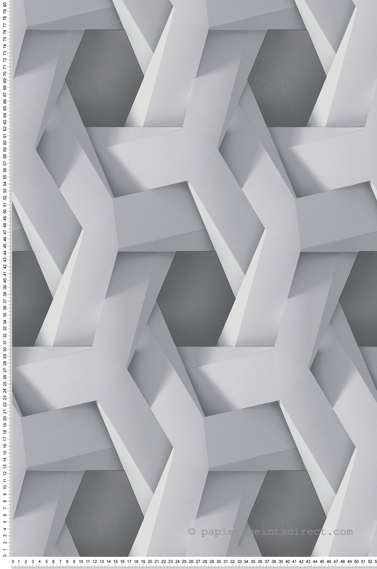 Papier peint Trompe l'Oeil Illusion gris foncé - Pintwalls d'A.S. Création | Réf. AS-387212