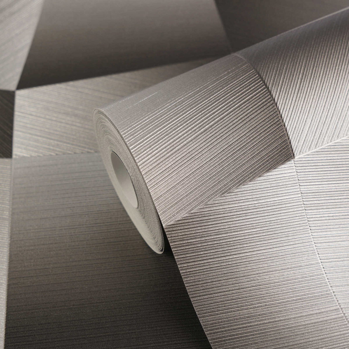 Papier peint Panneaux Géométriques Métal argenté - Vibes & Styles d'A.S. Création AMB6| Réf. AS-791975