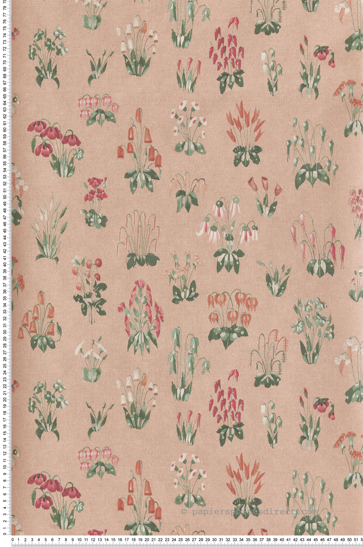 Papier peint fleuri Millefleur Masquerade - National Trust Papers 2 de Little Greene | Réf. 0260MFMASQU