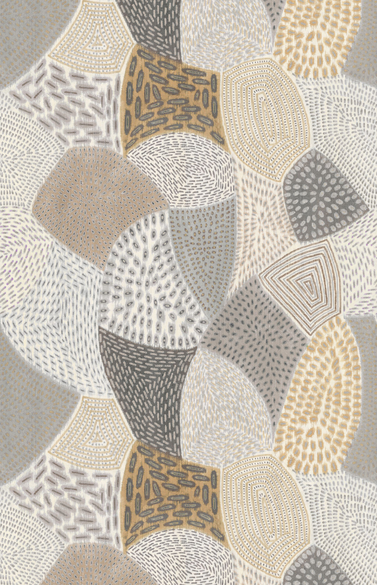 Papier peint panoramique Patchwork Fresco L gris 200X310 - Matera de Casadéco | Réf. MATA201181004