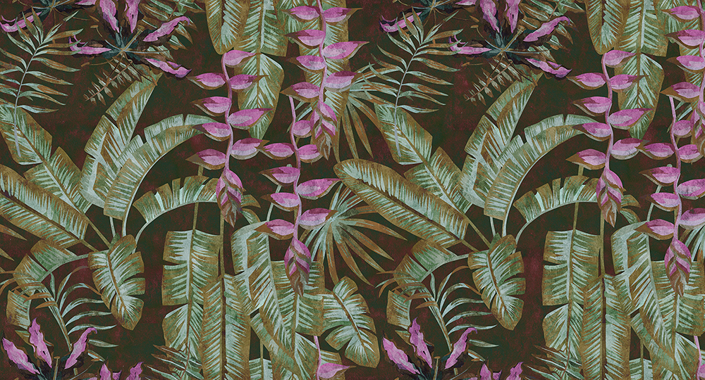 Papier peint panoramique Jungle Feuille Tropicana 1 - Référence DD114062 - Intissé 200g/m2 - Standard 500 x 270