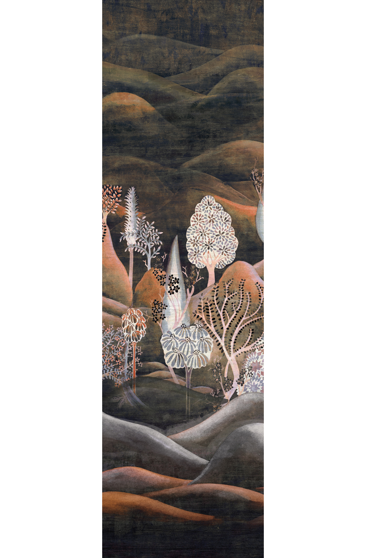 Papier peint panoramique Paysage Munnar brun - B H300 - Summer de Masureel | Réf. MAS-DGSUM2032