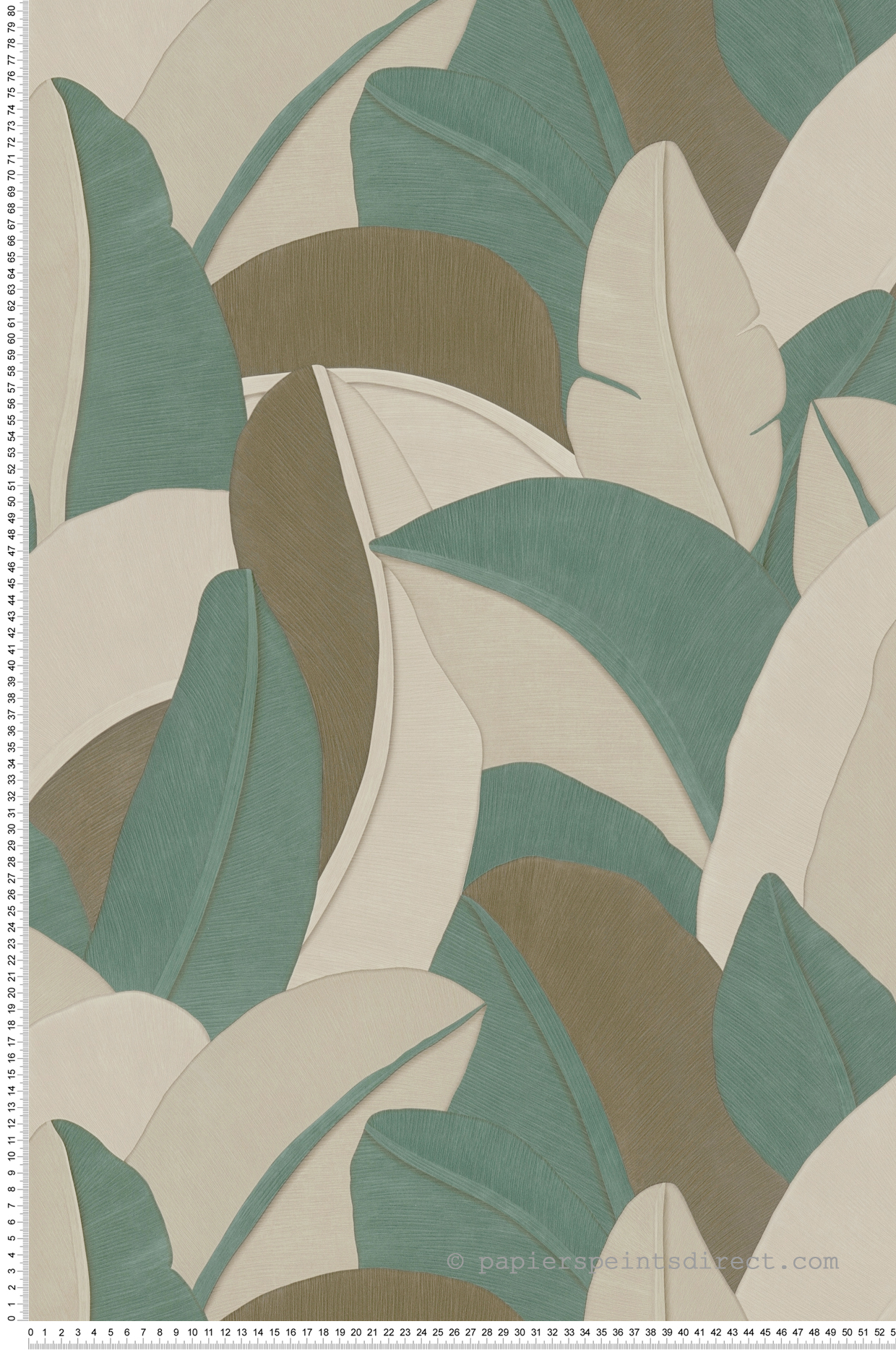 Papier peint Feuillage Graphique bleu canard - Vibes & Styles d'A.S. Création | Réf. AS-790392