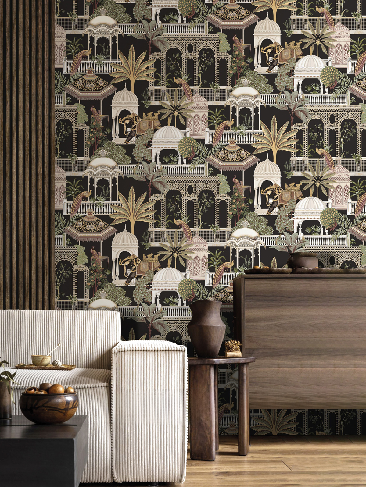 Papier peint Parc Botanique noir - Maison Paradis de Lutèce | Réf. LTC-MP15539