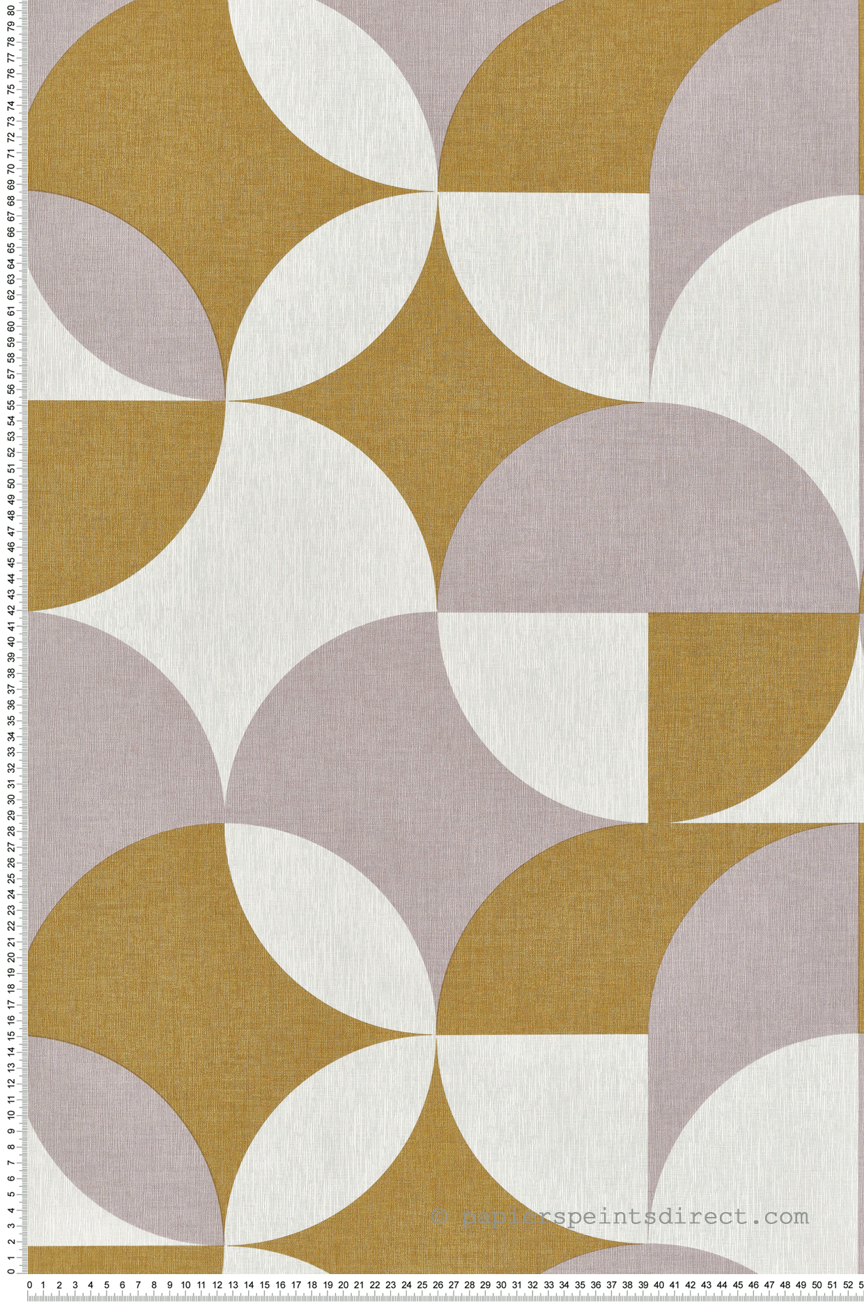 Papier peint Géométrie Arrondi Charly vert violet - Twist de Casélio | Réf. TST106445077