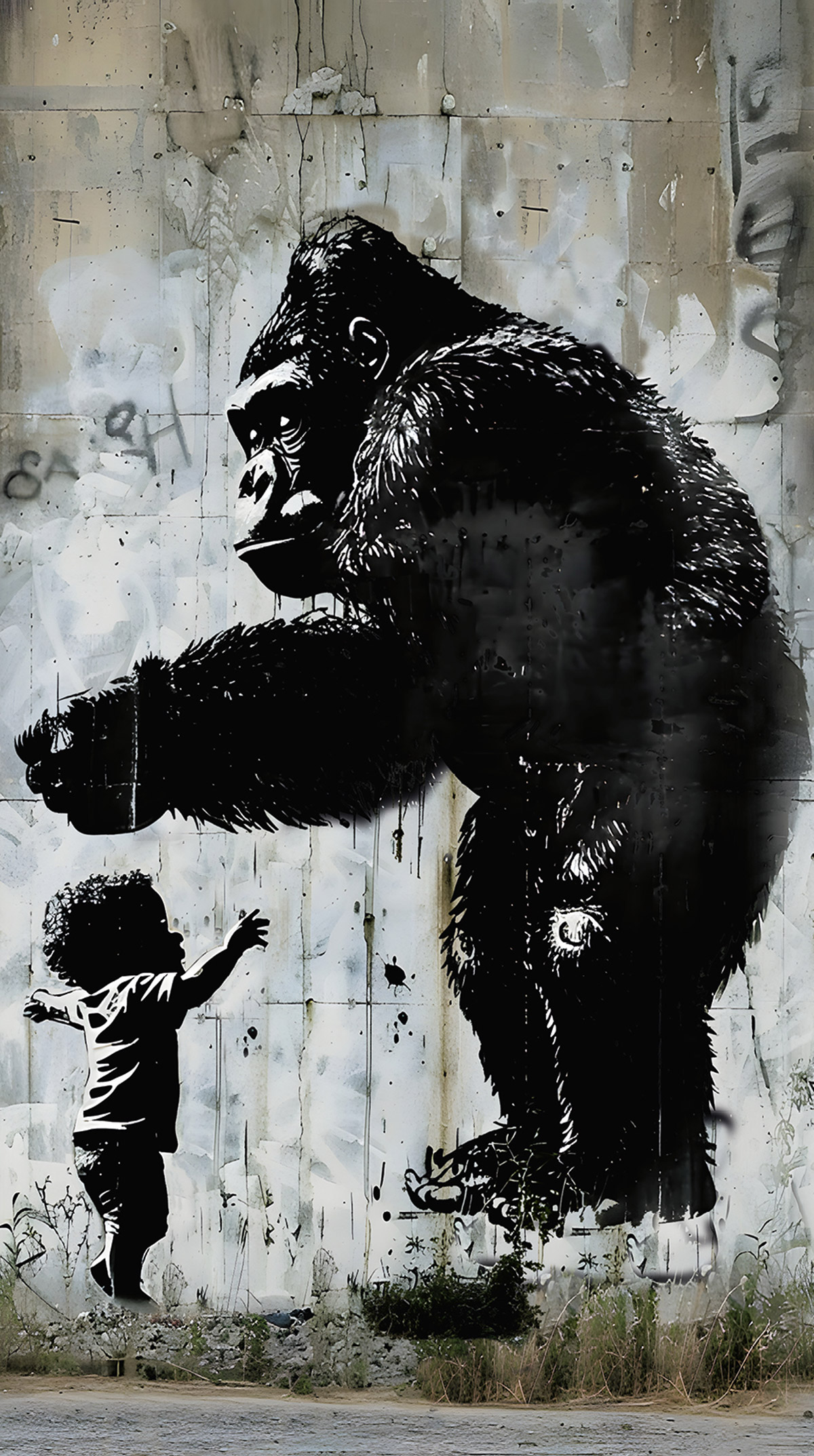 Papier peint panoramique Gorille Urban Encounter - Metropolitan Stories 4 Hot Spots d'A.S. Création AMB1| Réf. AS-790162