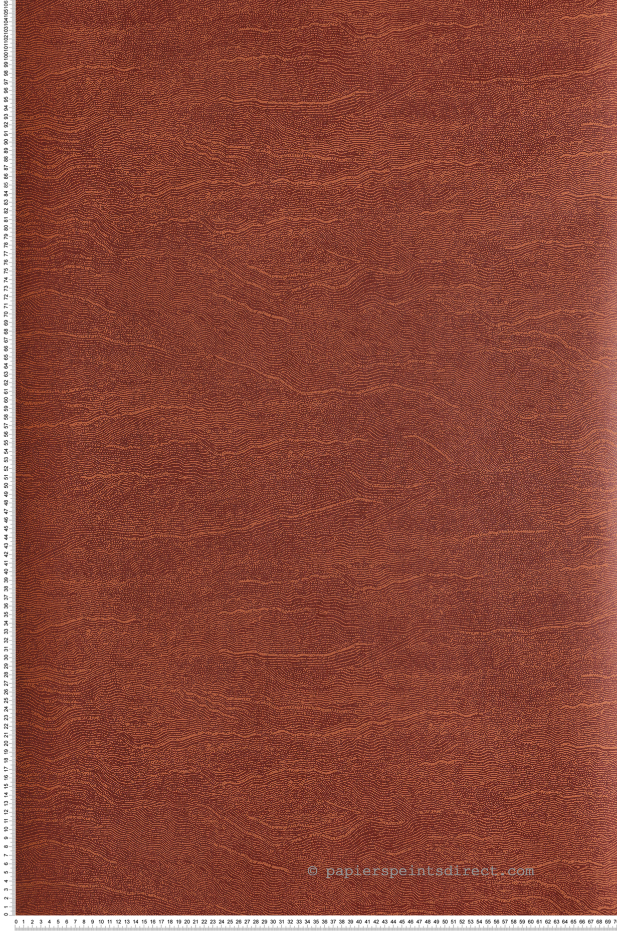 Papier peint Faux Uni Terre Miri terracotta - Terra de Masureel | Réf. MAS-TER004
