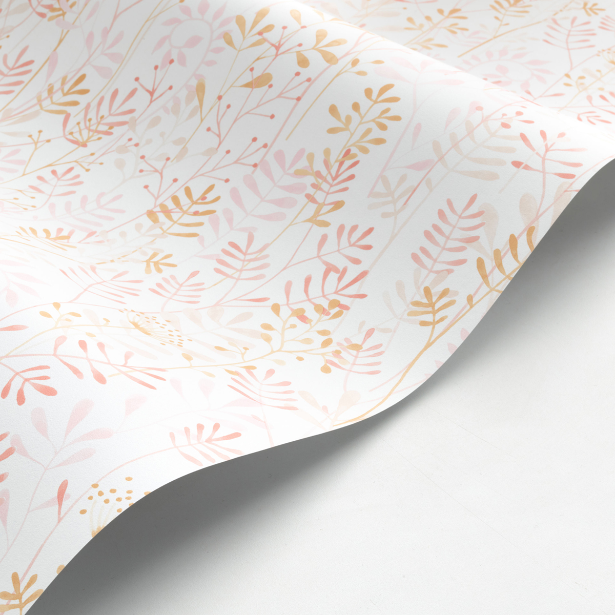 Papier peint Feuillage Enfantin rose nude - Once Upon A Time de Casadéco AMBV | Réf. OUAT88324630