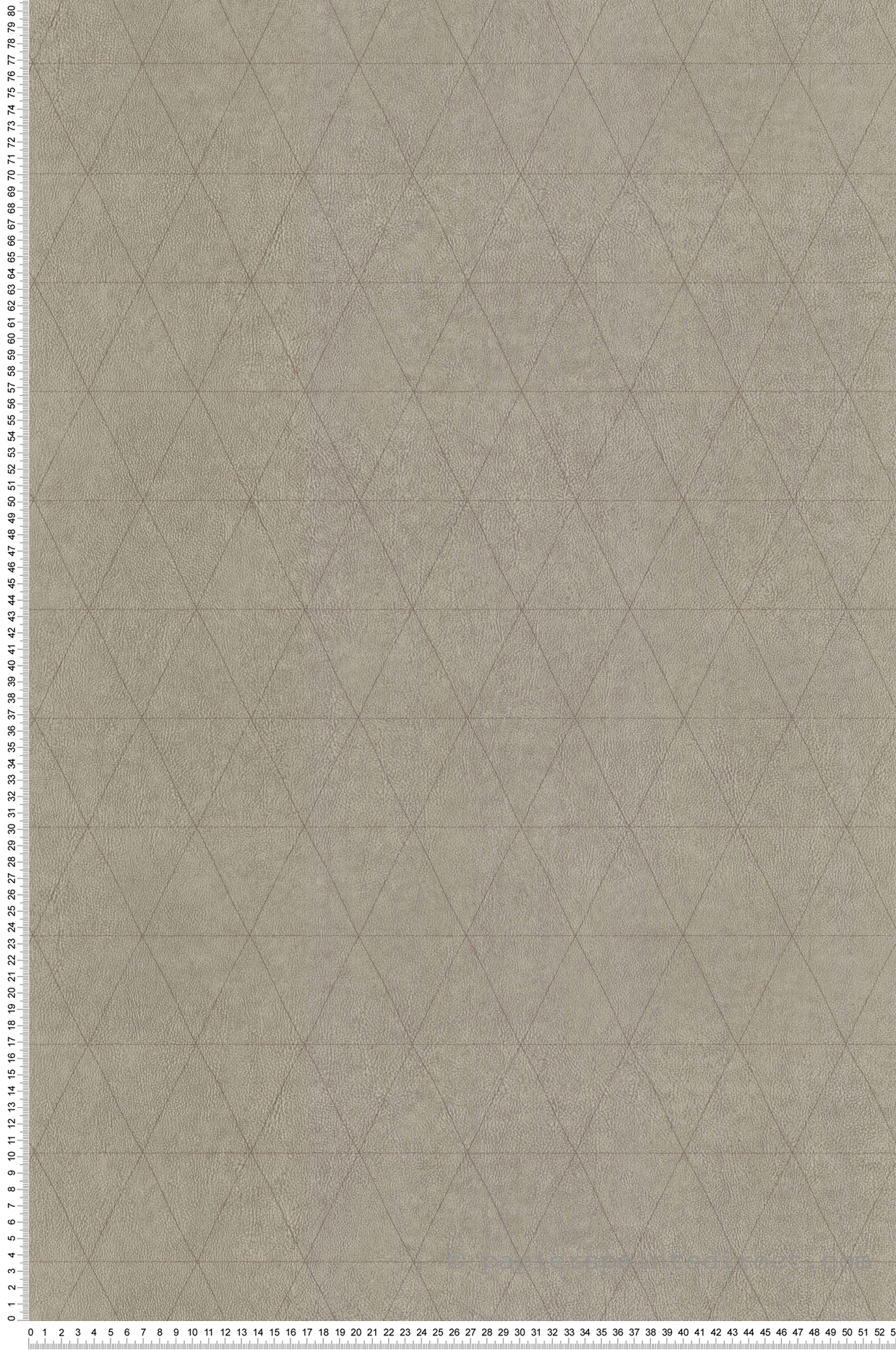 Papier peint graphique Cuir Triangles beige - Park Avenue de Lutèce | Réf. LTC-51192907