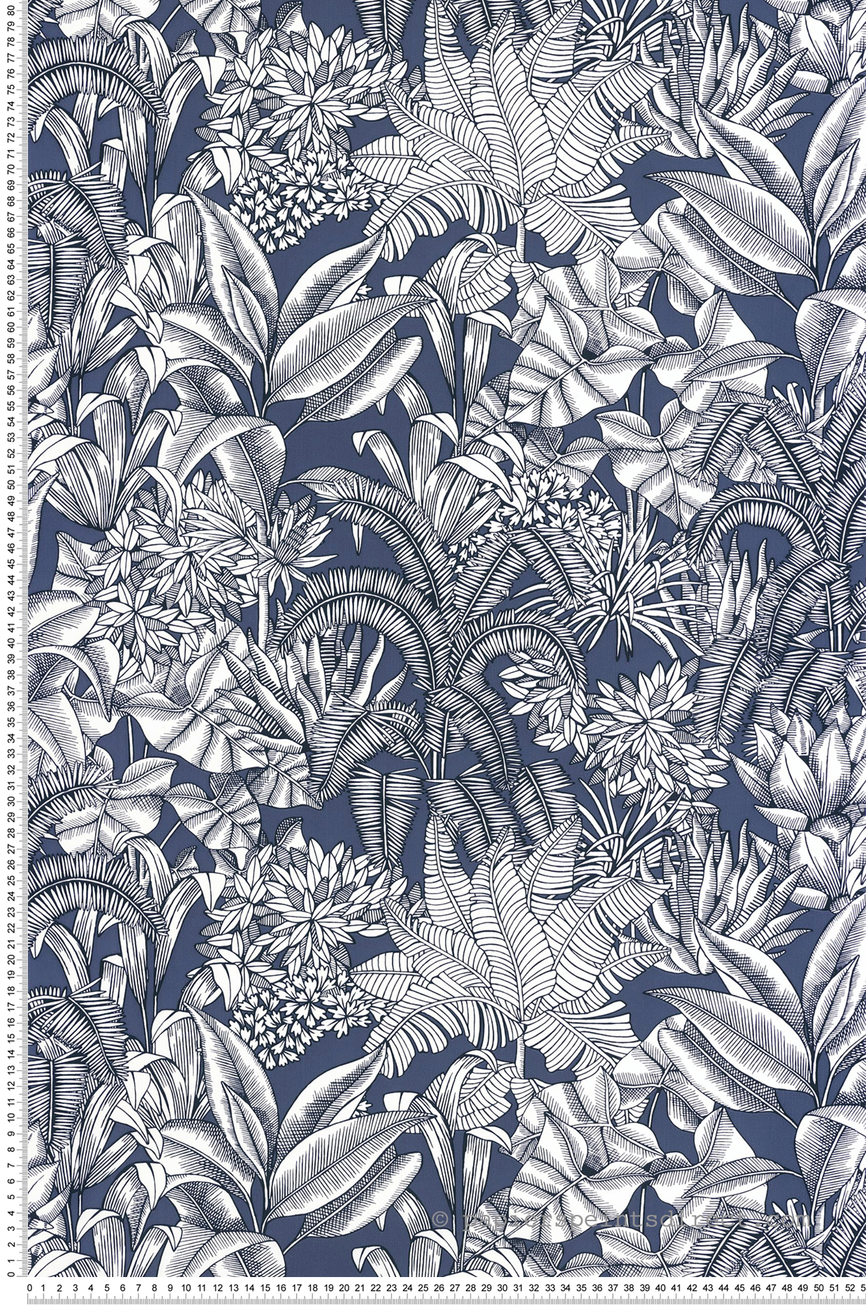 Papier peint Jungle Palmaris bleu marine - Blue Shades de Casélio | Réf. BLS107486160