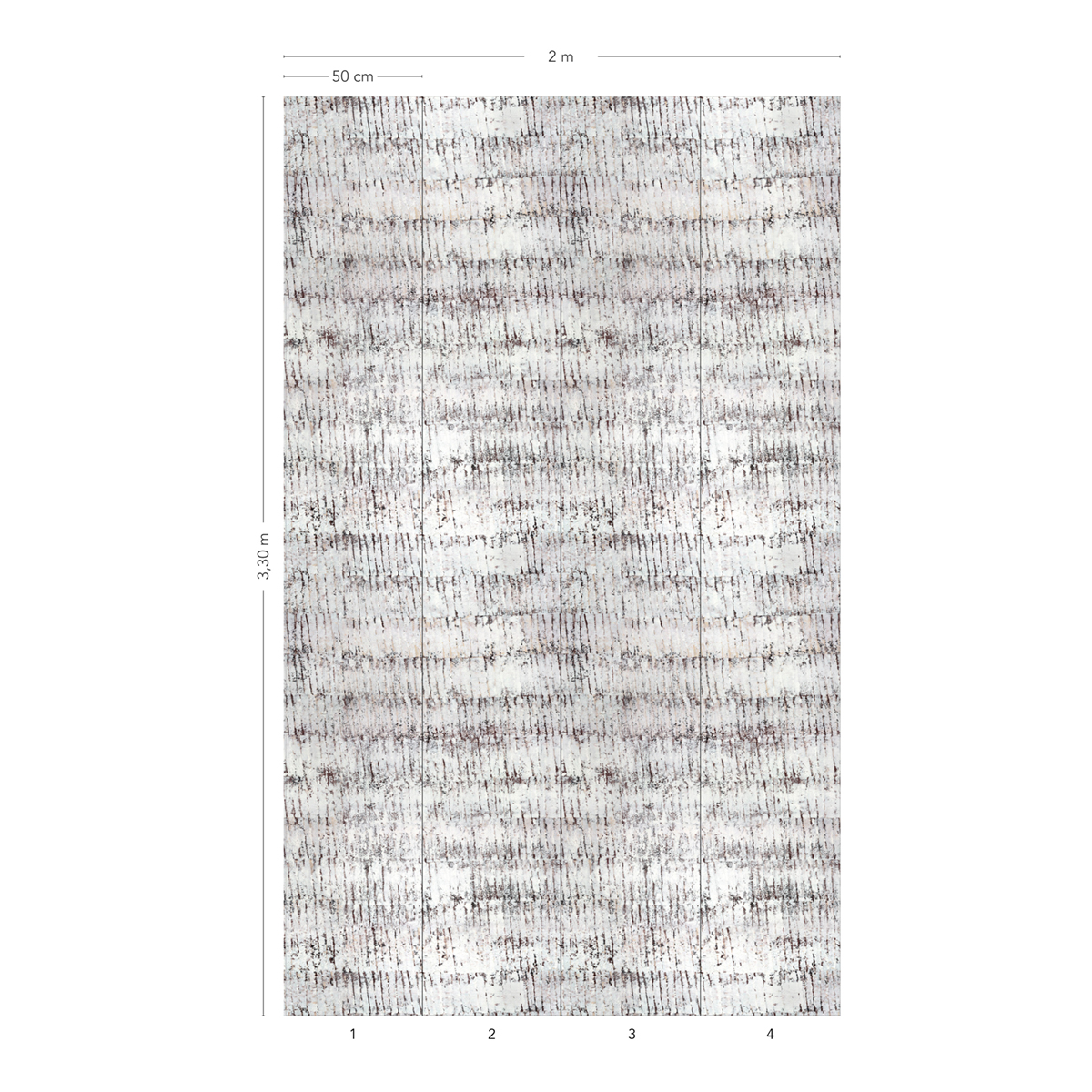 Papier peint panoramique Ecorce Original 1/2/3/4 - Isidore Leroy