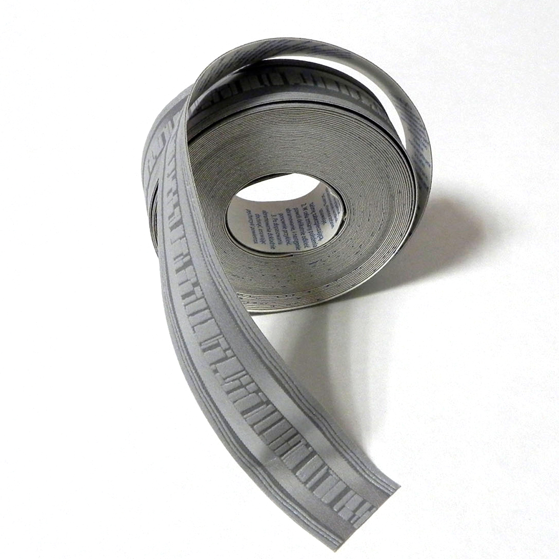 Galon Rayures gris clair et argent - Collection Bordures & Galons de Montecolino