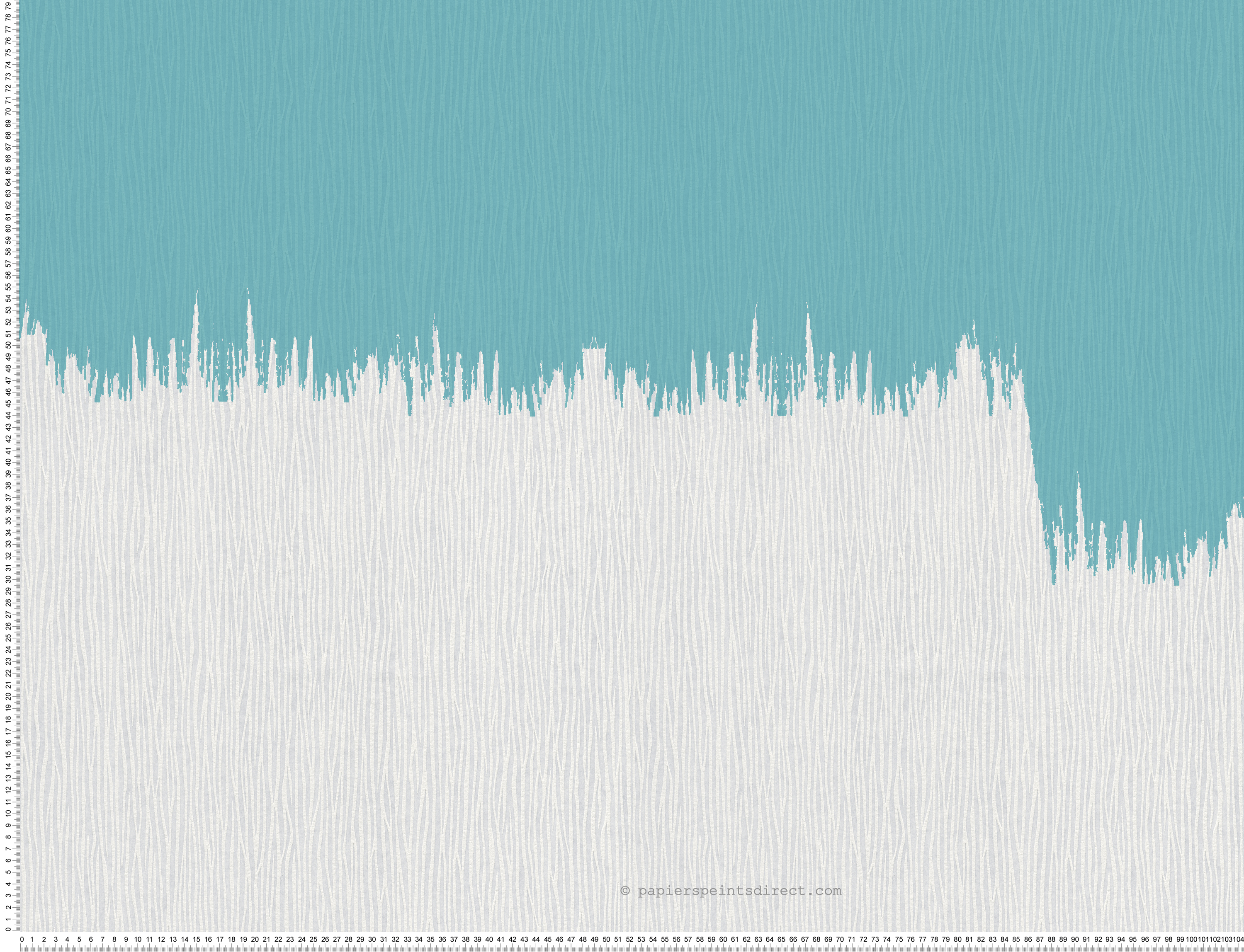 Rayures effet velours côtelé stylisé - Papier peint à peindre GO de Montécolino