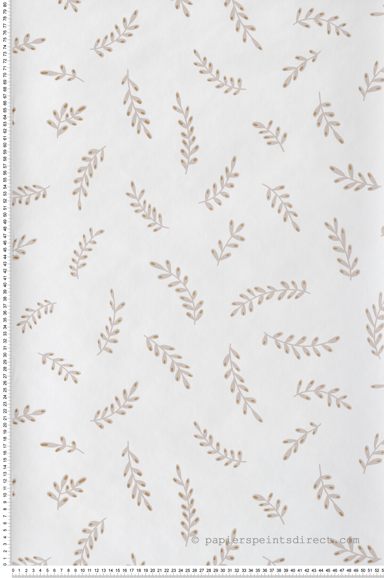 Papier peint Feuille Iris beige doré - Essentiel de Casélio | Réf. ETL103091011