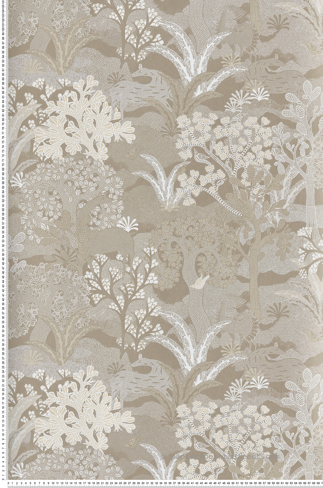 Papier peint Nature Ethnique Fabulo ficelle doré - Amazone de Masureel | Réf. MAS-ZON504