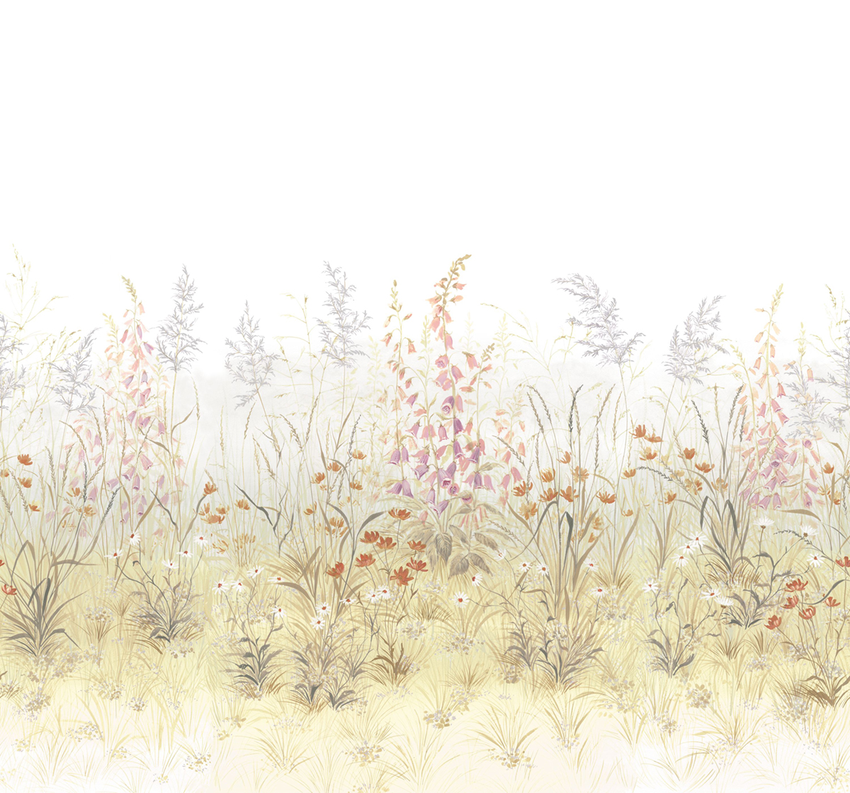 Papier peint panoramique Fleur Maison d'été M vert 300X280 - Wonderwalls 2 de Casadéco | Réf. WDWD200107408