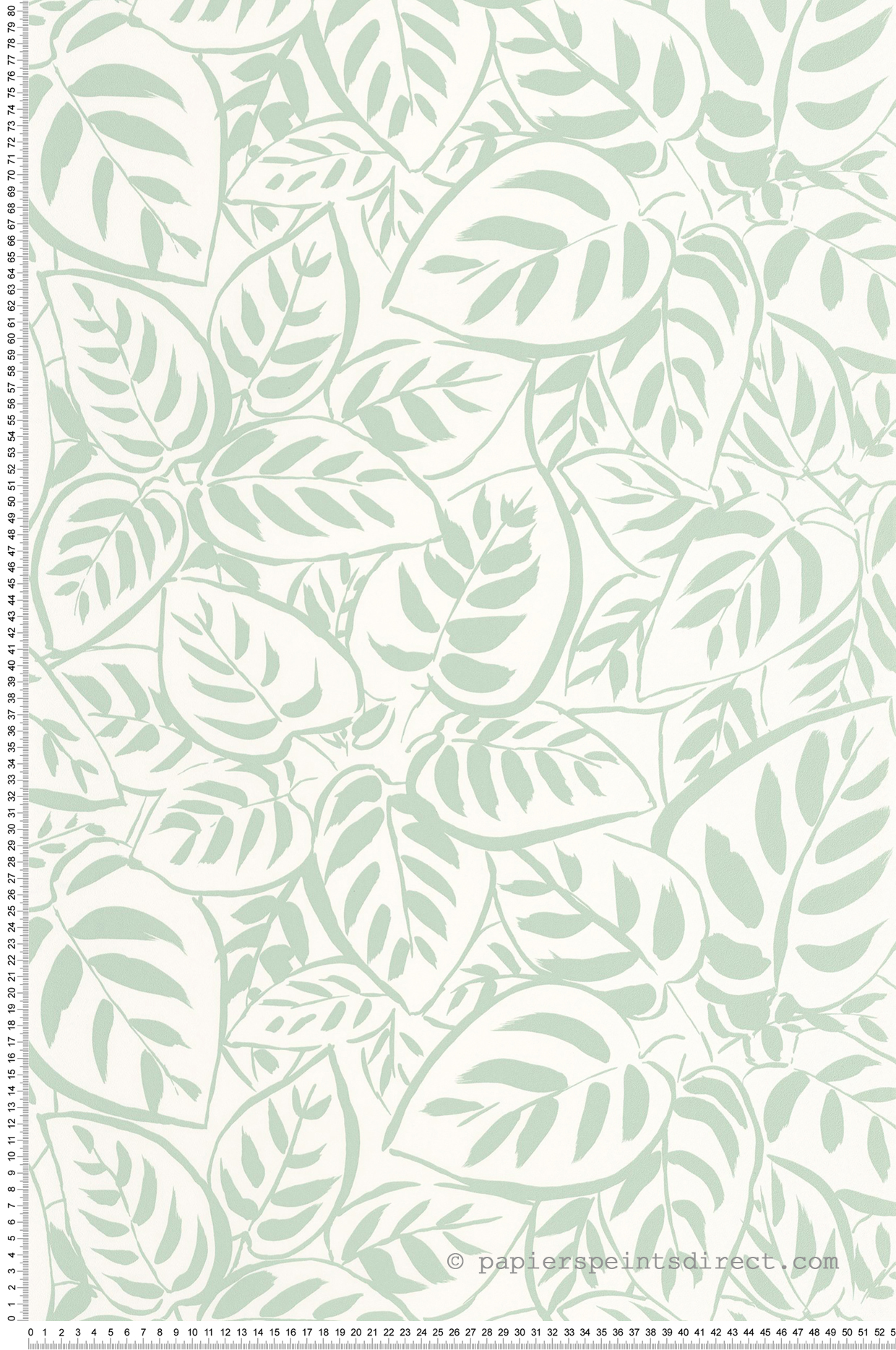 Papier peint Grande Feuille Caluna vert amande - Blue Shades de Casélio | Réf. BLS107557070