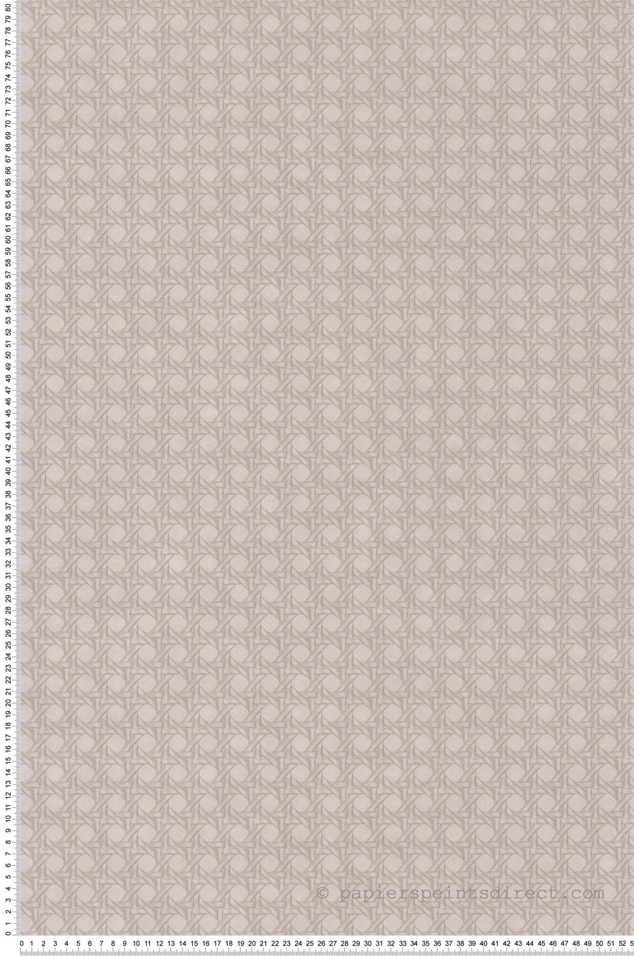 Papier peint Cannage Paja Grège - Cuba de Casadéco | Réf. CBBA84341303