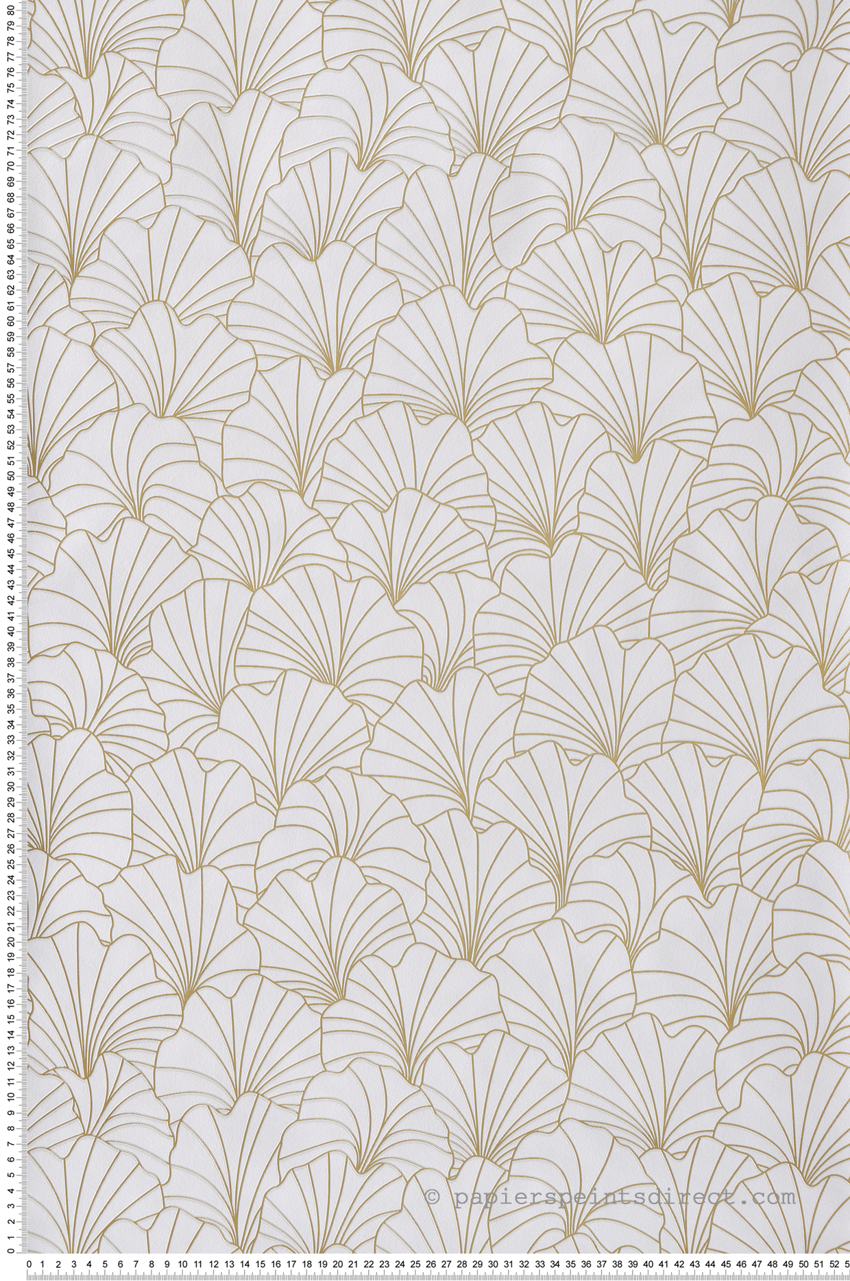 Papier peint Art Déco Pétales doré - Les Essentiels de Lutèce | Réf. LTC-51211600