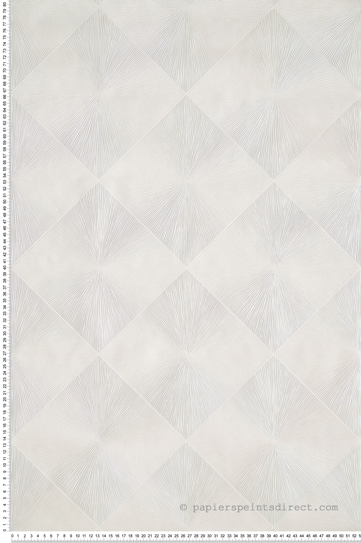 Papier peint Géométrique Losange Perception blanc - Perception de Casadéco | Réf. PERP85130244