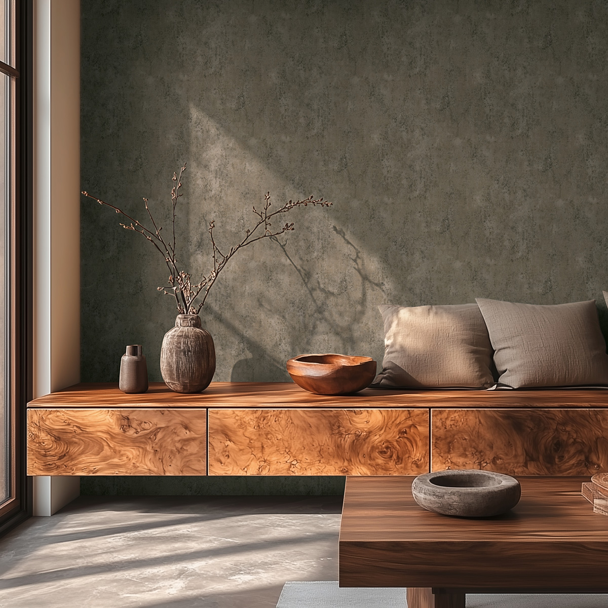 Papier peint Faux Uni Béton Urbain taupe anthracite - Metropolitan Stories 4 Hot Spots d'A.S. Création | Réf. AS-786295