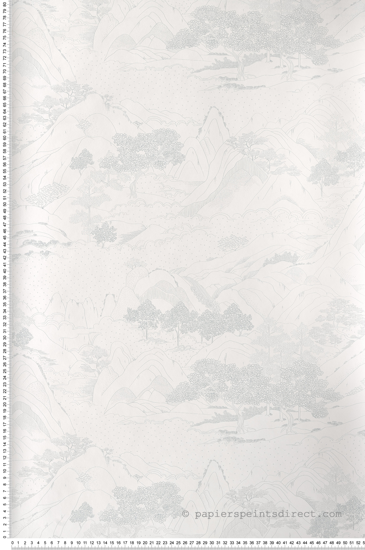 Papier peint Nature Japonisante blanc - Only Blue de Casélio | Réf. ONB102646000