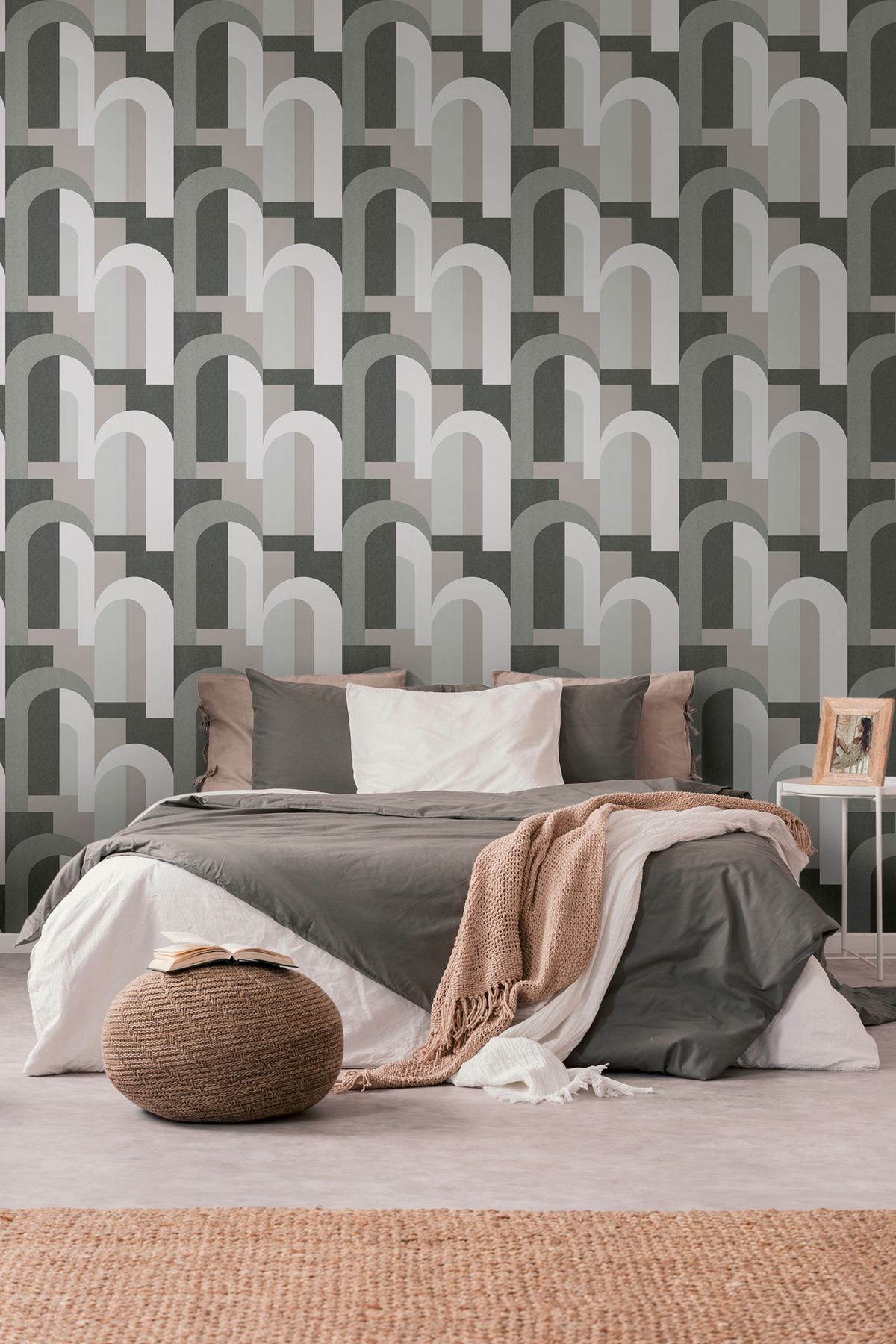 Papier peint Arches Rectangles gris - Arcade d'Architects Paper | Réf. 39170-4