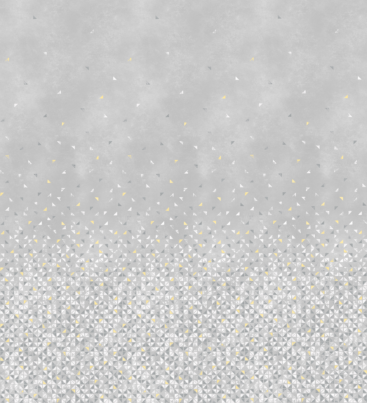 Papier peint panoramique Tangram Gris Jaune A+B - 1/2/3/4/5/6 - Isidore Leroy