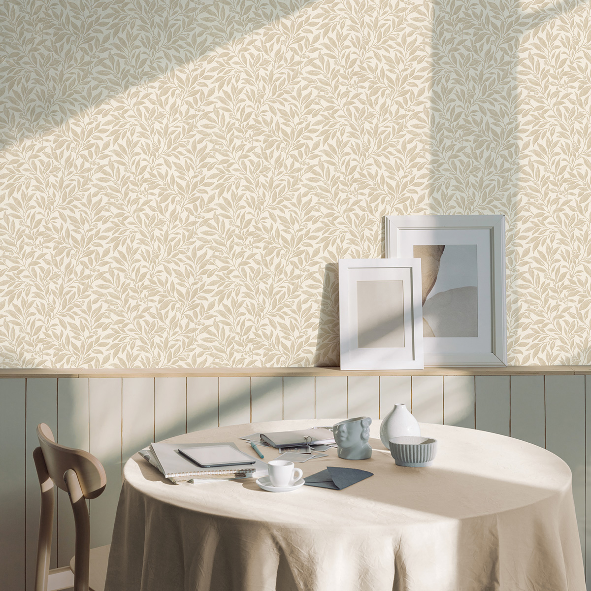 Papier peint Végétaux Winter Berry beige - Beaux Arts de Lutèce | Réf. LTC-M1842