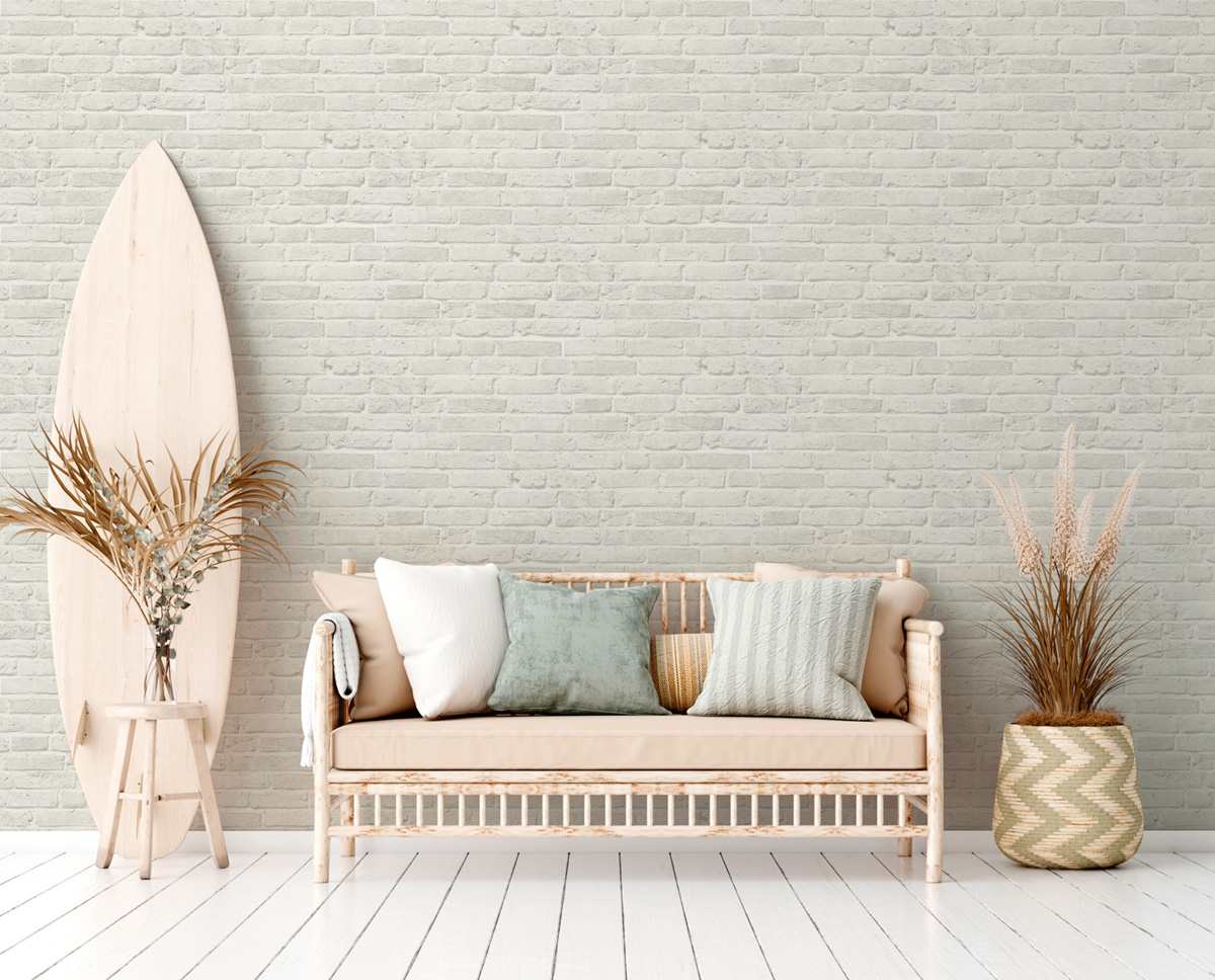 Papier peint Briques gris perle - Elements 2 d'A.S. Création AMB3 | Réf. AS-355814