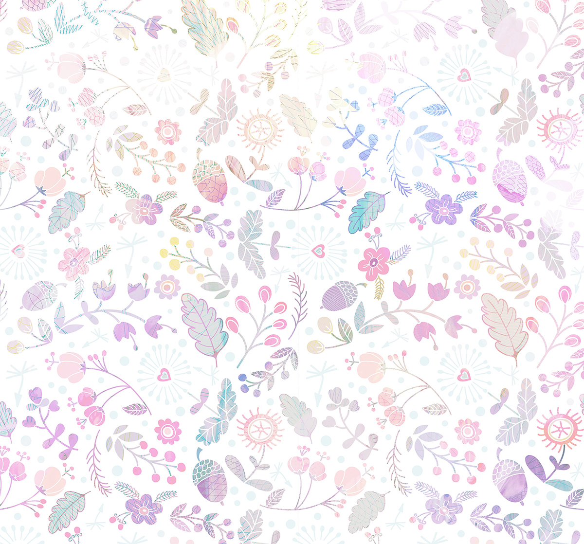 Papier peint panoramique Nature Fleurs Automne - Papier Peint Komar Into Adventure