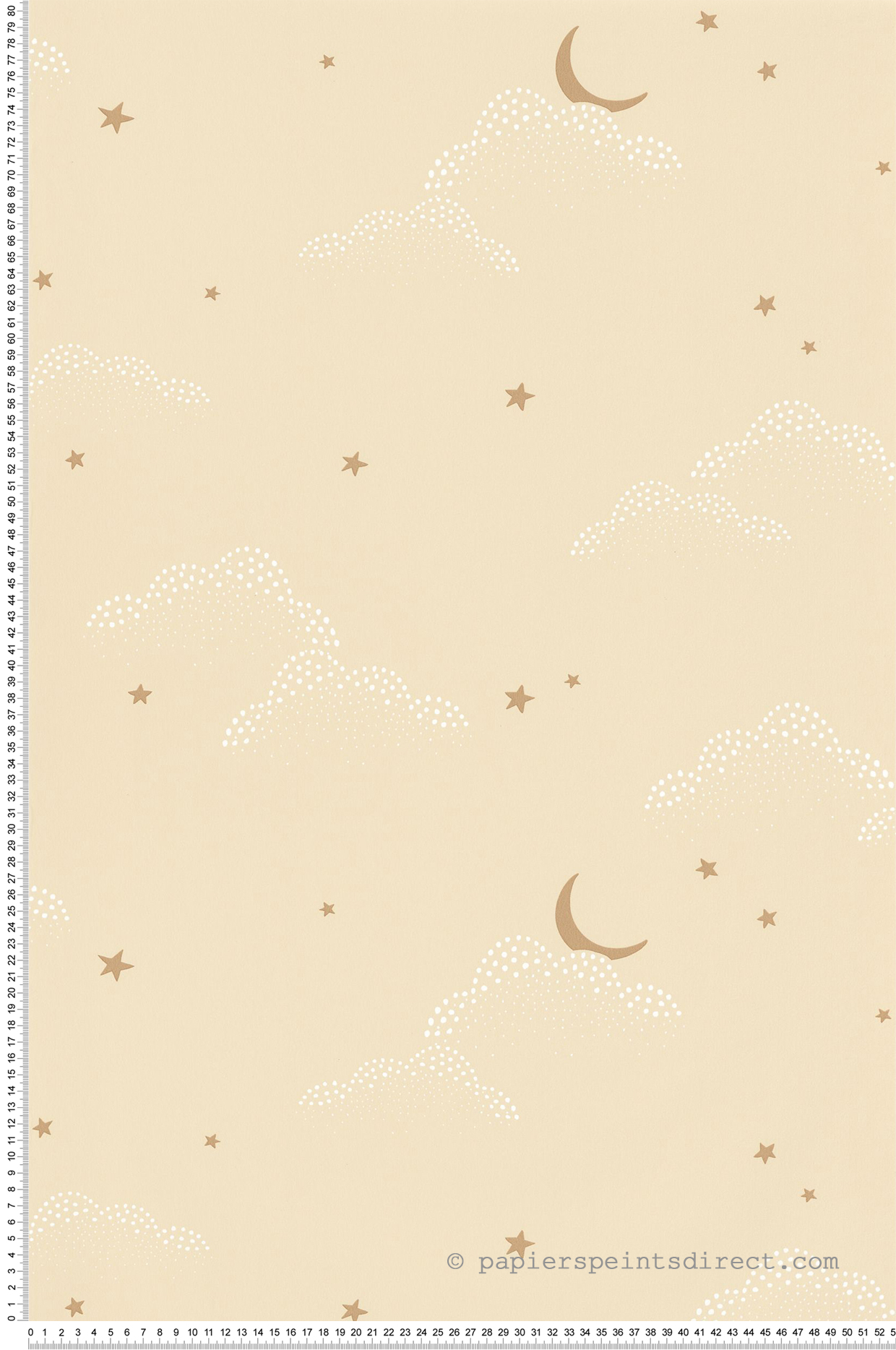 Papier peint Nuage S'Evader beige - Autour du Monde de Casélio | Réf. ADM103481023