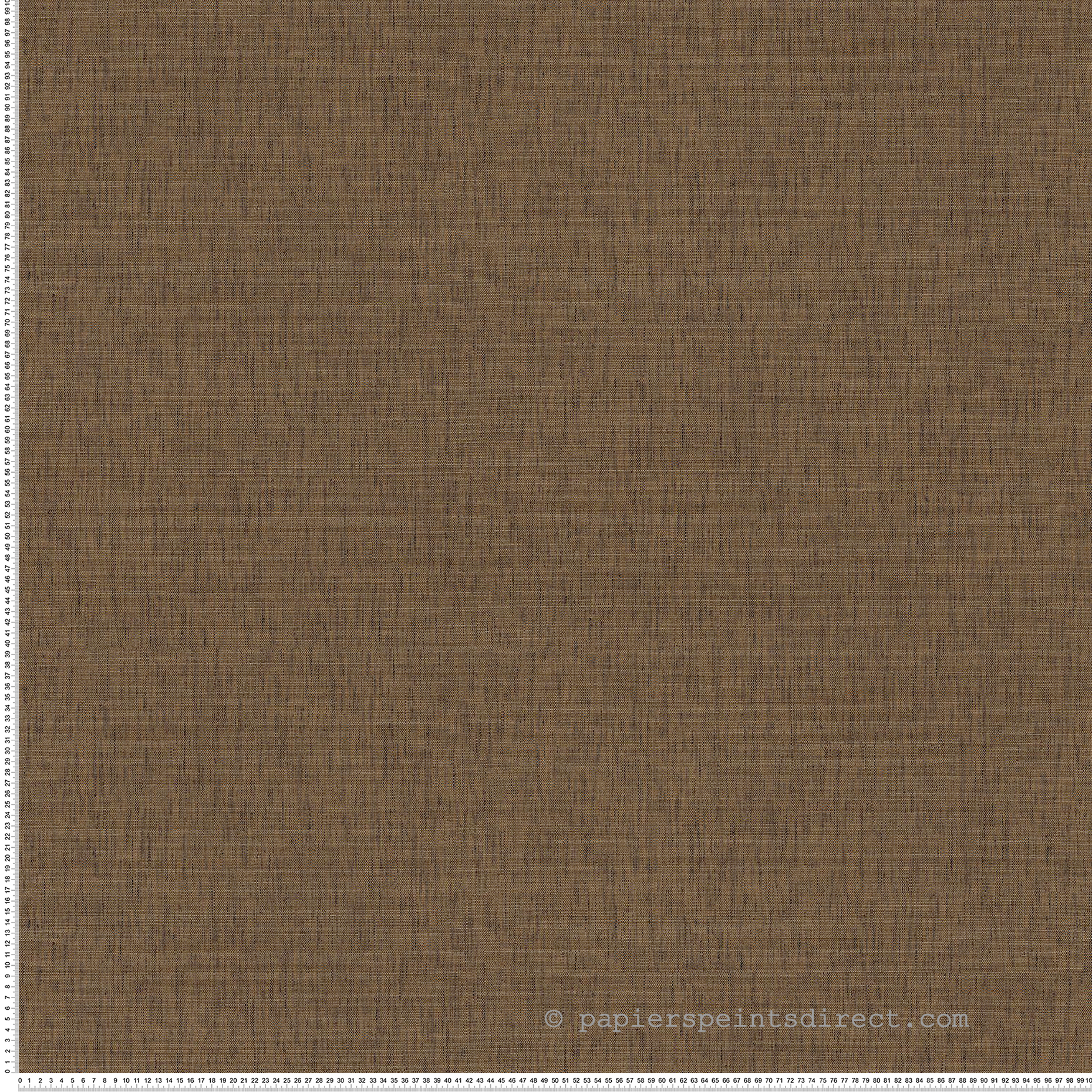 Papier peint Uni Effet Lin Fibra ébène brun - Tressora de Casamance | Réf. CAS-76954996
