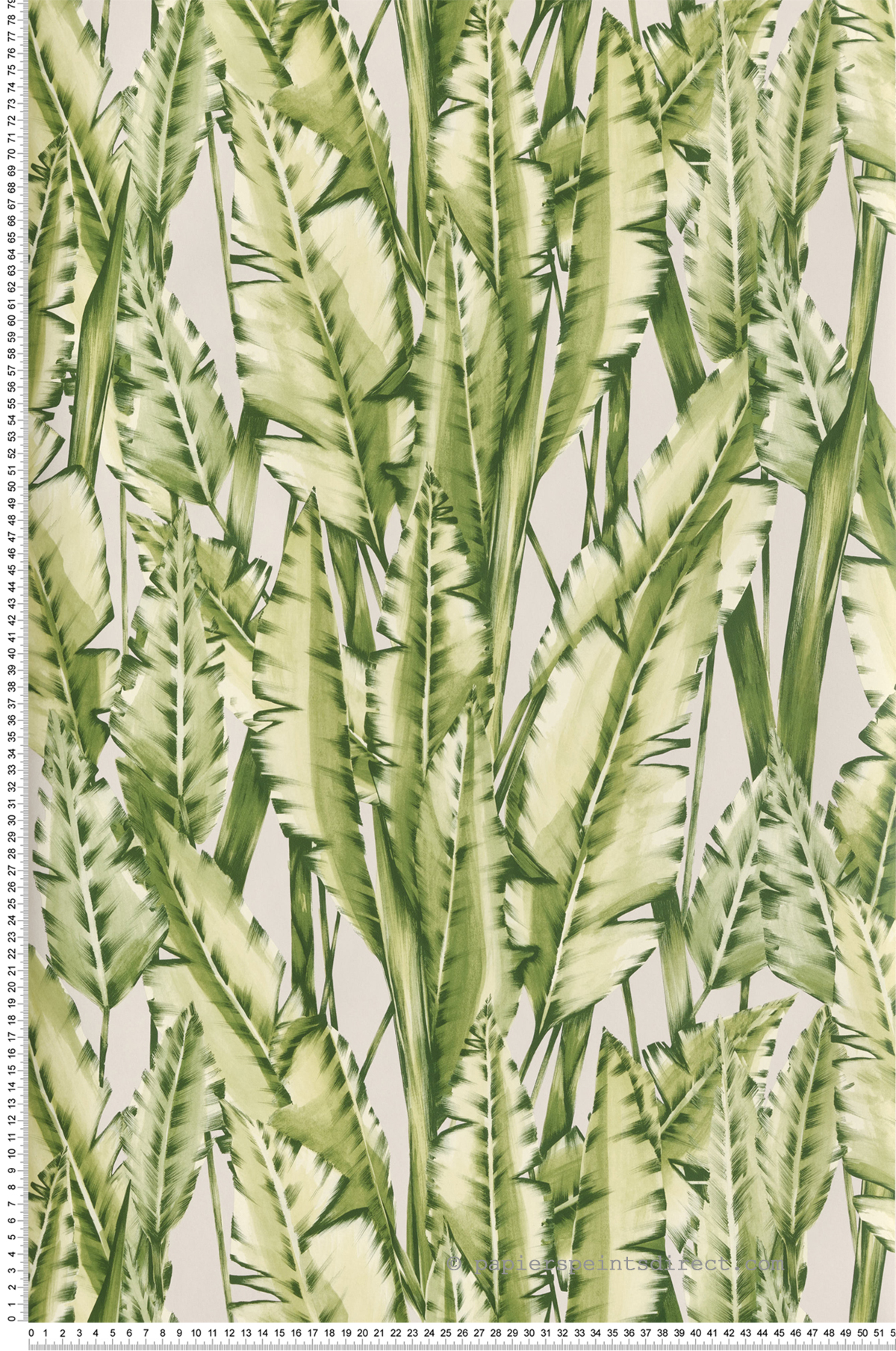 Papier peint Feuille Tiger Leaf lin - Folium de Osborne & Little | Réf. OSB-W7333-02