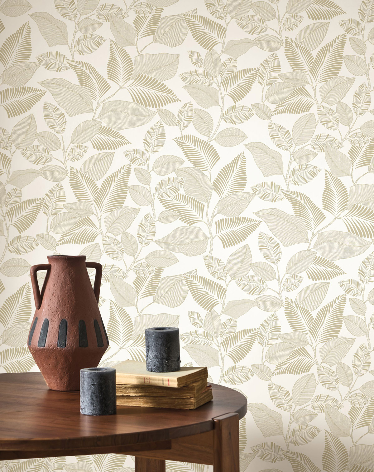 Papier peint Feuillage Paraty beige - Rio de Casadéco | Réf. RIOC201801430