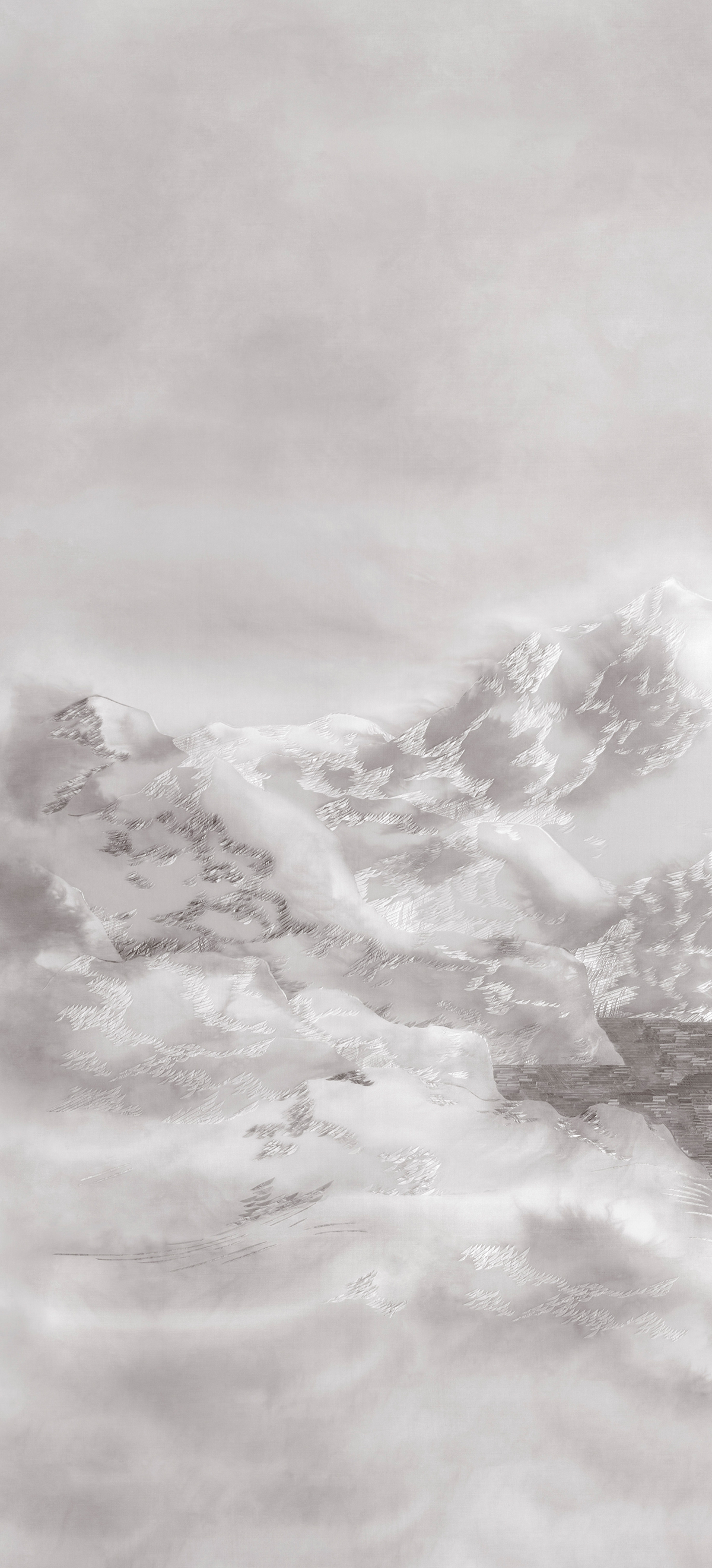 Papier peint panoramique Montagne Reflets d'Ossau Brun A - 1/2/3 - Isidore Leroy