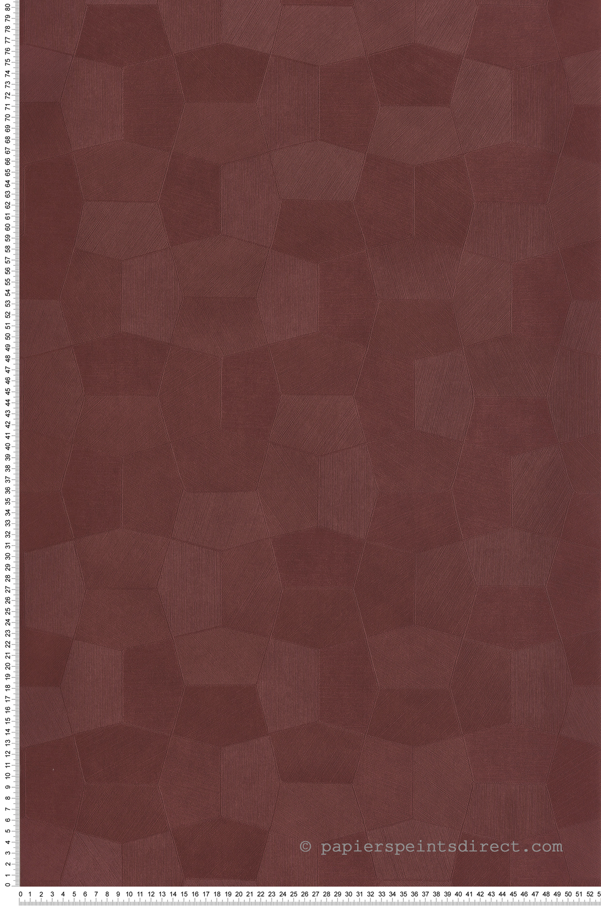 Papier peint Facettes Minérales Selene bordeaux - Solaris de Casadéco | Réf. SOLA201898888