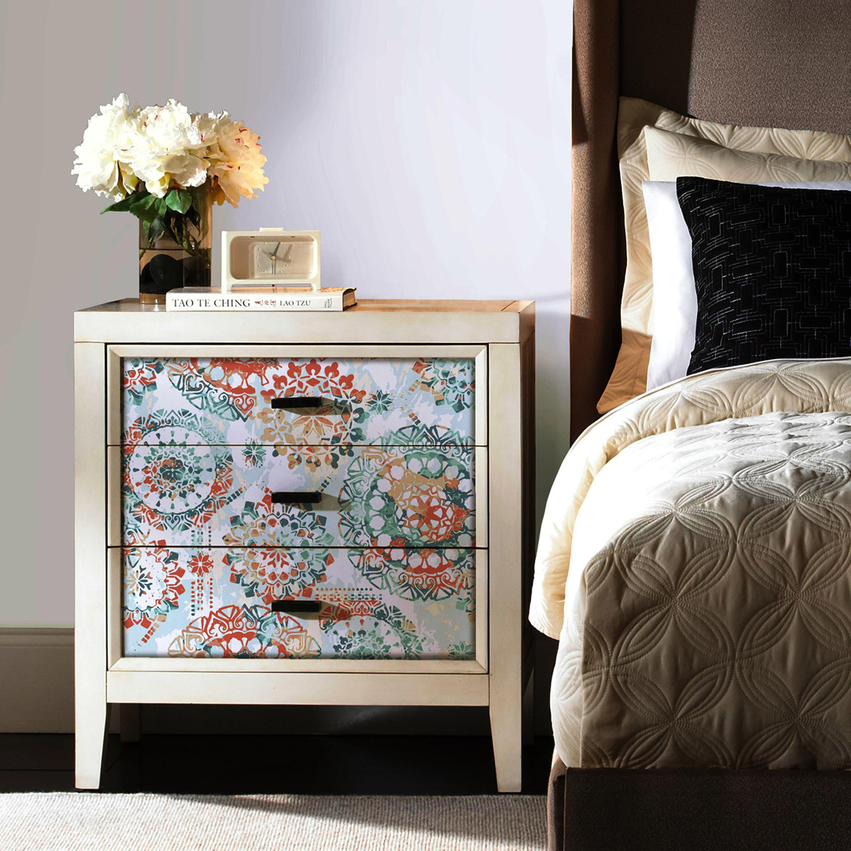 Papier peint adhésif Géométrique Bohemian menthe - Les Adhésifs de Lutèce AMB2| Réf. LTC-RMK9126