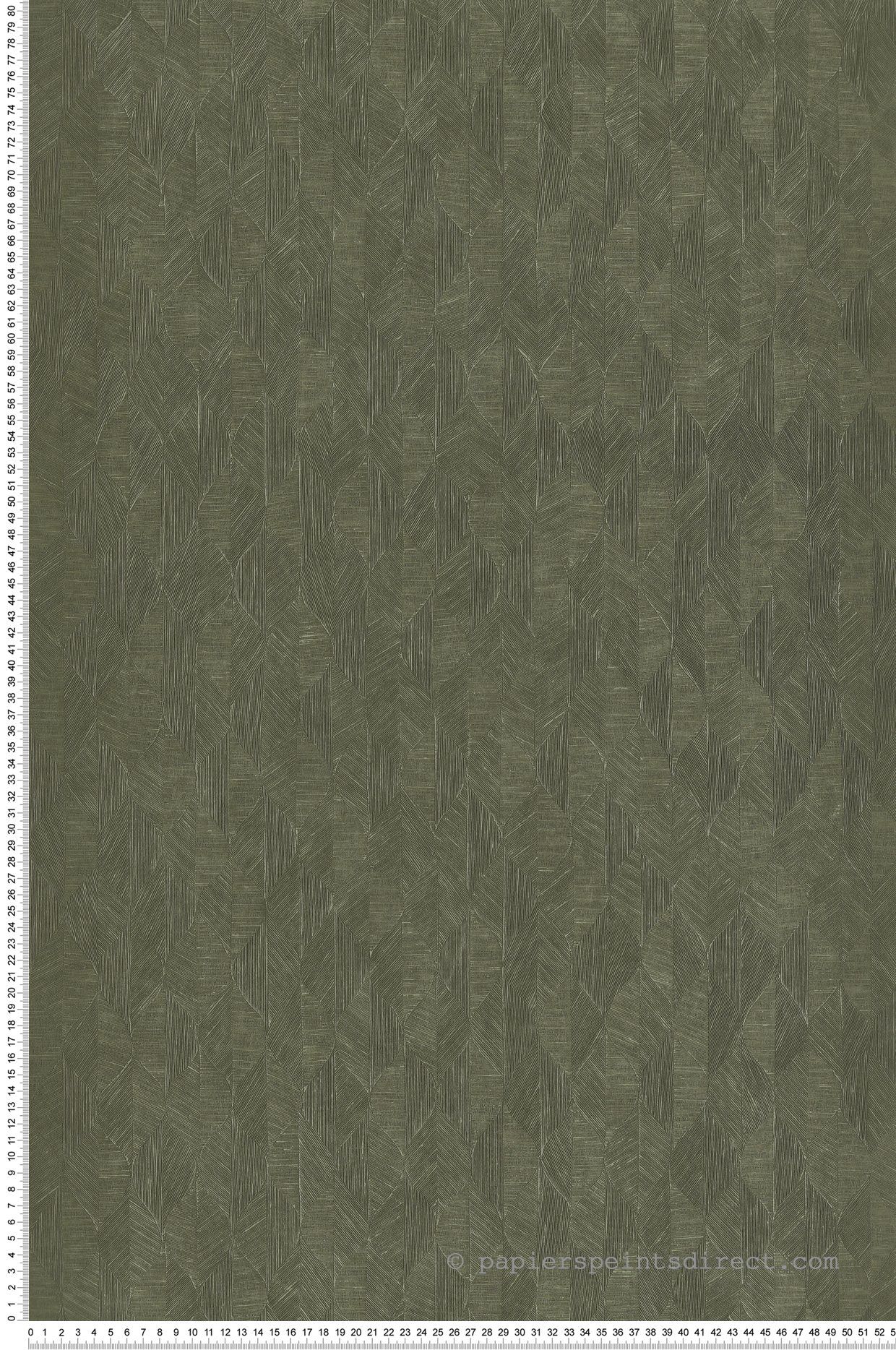 Papier peint Feuille Art Déco Tarrazu vert sapin - Vegetals de Casadéco | Réf. VEGE201277777