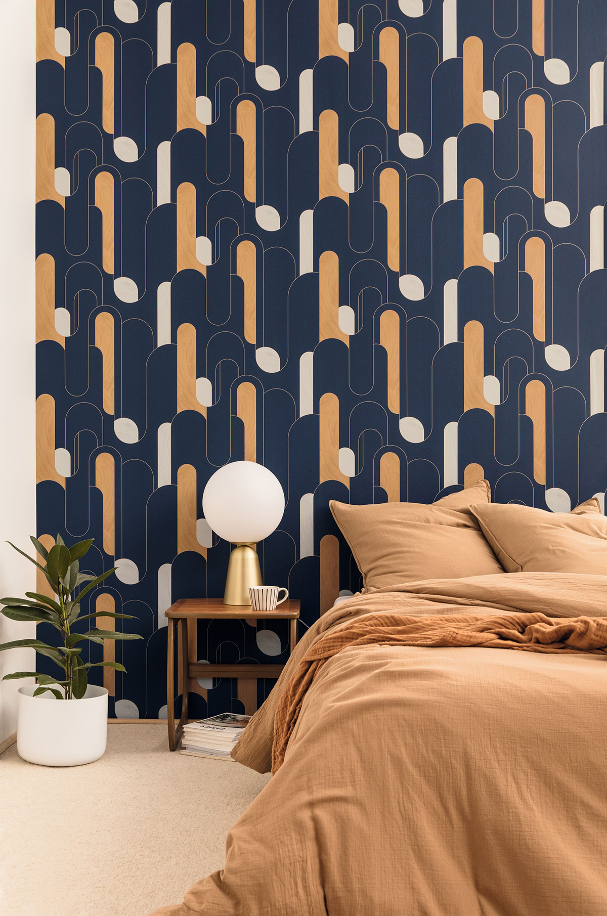 Papier peint Arche Up and Around nuit et doré - Around de Casélio | Réf. ARN102876122