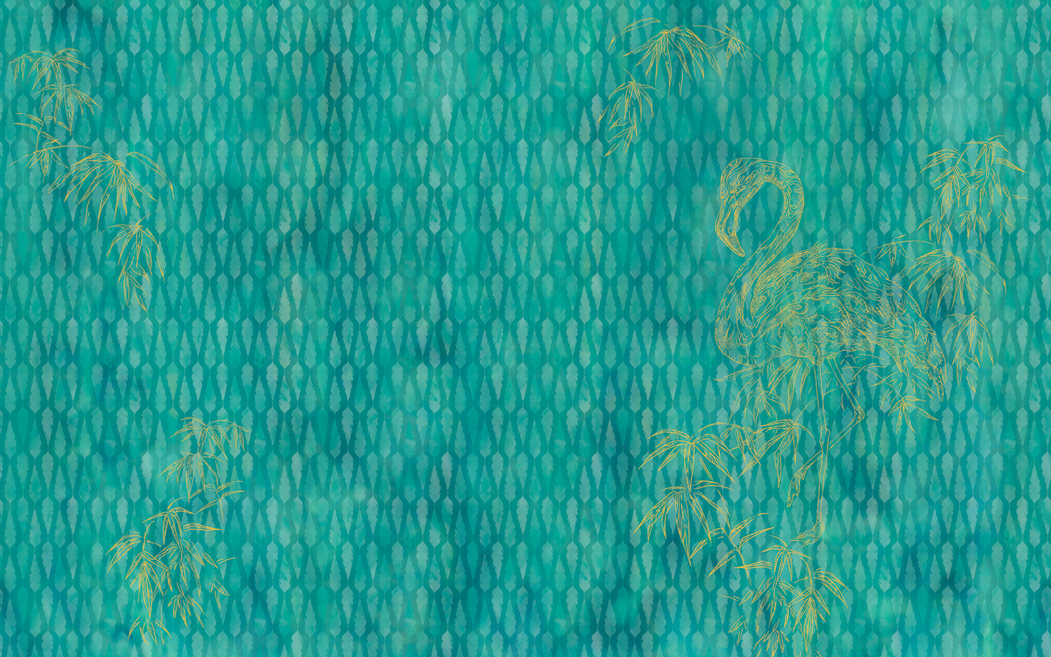 Panoramique Wild Flamingo - Papier peint Komar