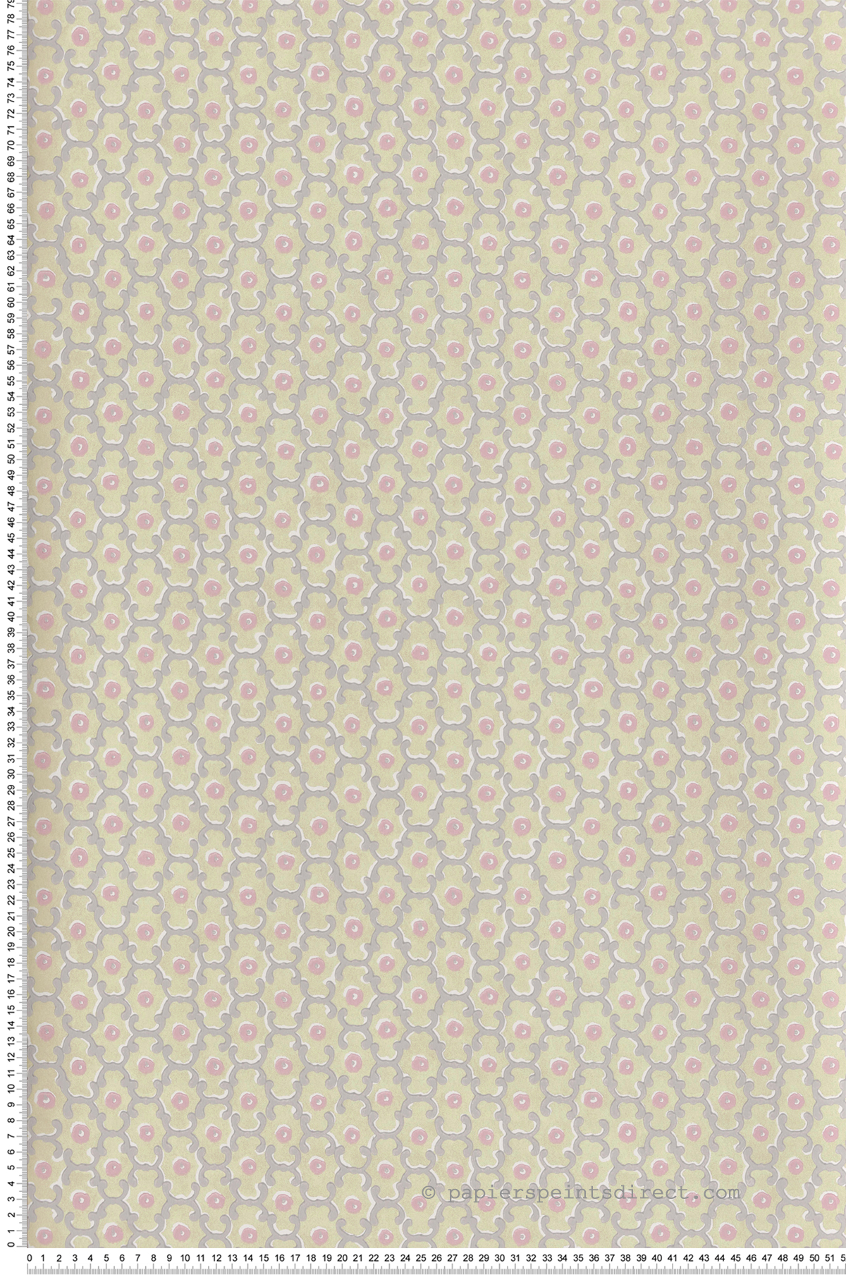 Papier peint motifs Classique Moy Lime - National Trust Papers 2 de Little Greene | Réf. 0260MOLIMEZ