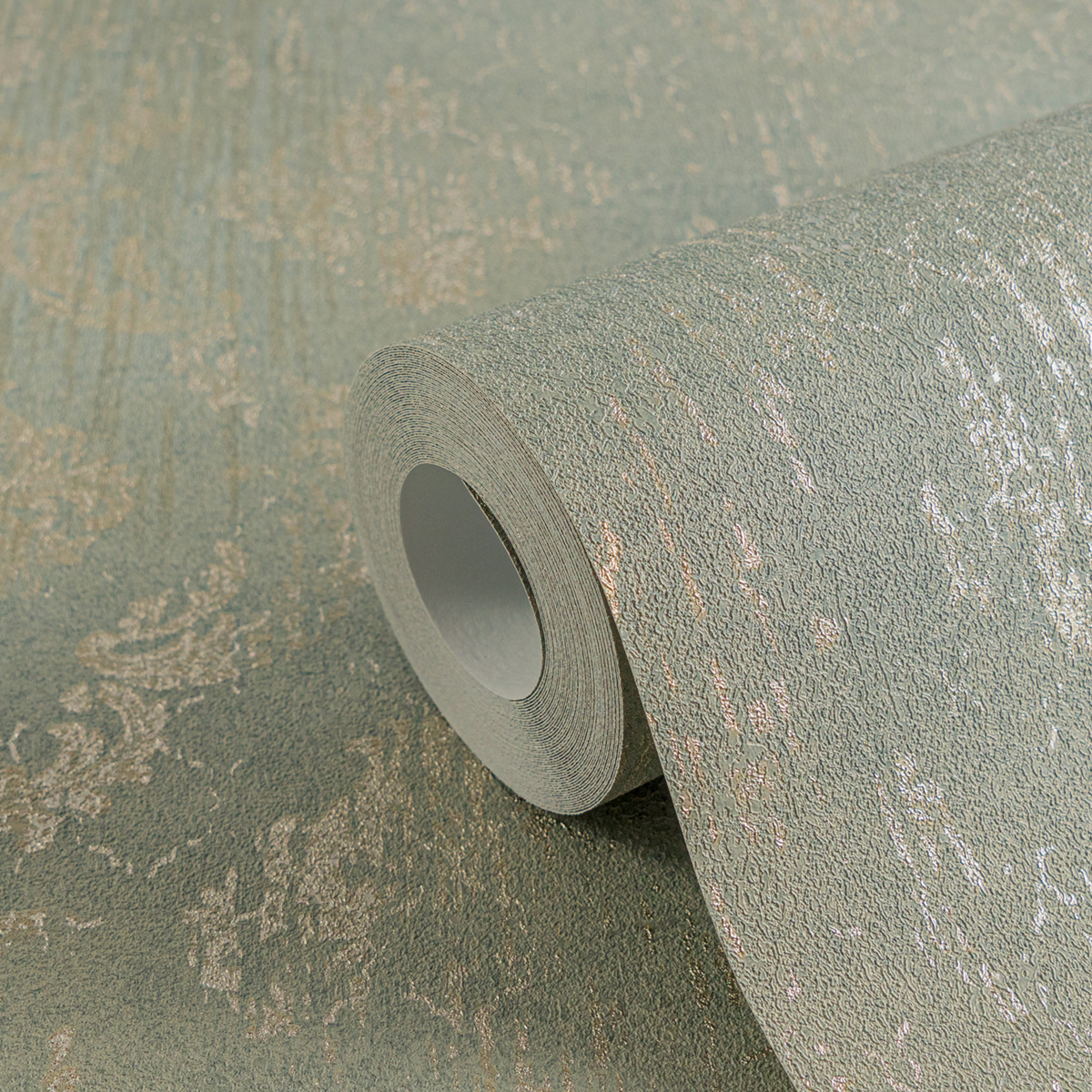 Papier peint Baroque Chic Versailles vert amande doré - Metropolitan Stories 4 Hot Spots d'A.S. Création AMB5| Réf. AS-786725