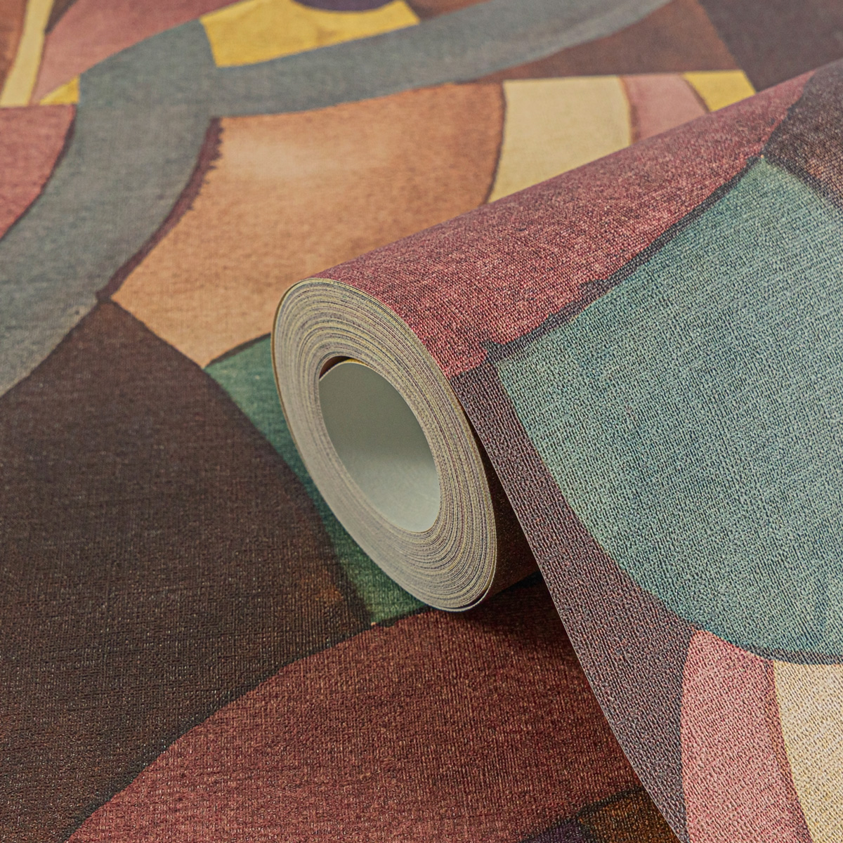 Papier peint Géométrie Contemporaine prune - Anna D'Andrea d'A.S. Création AMB4| Réf. AS-782141