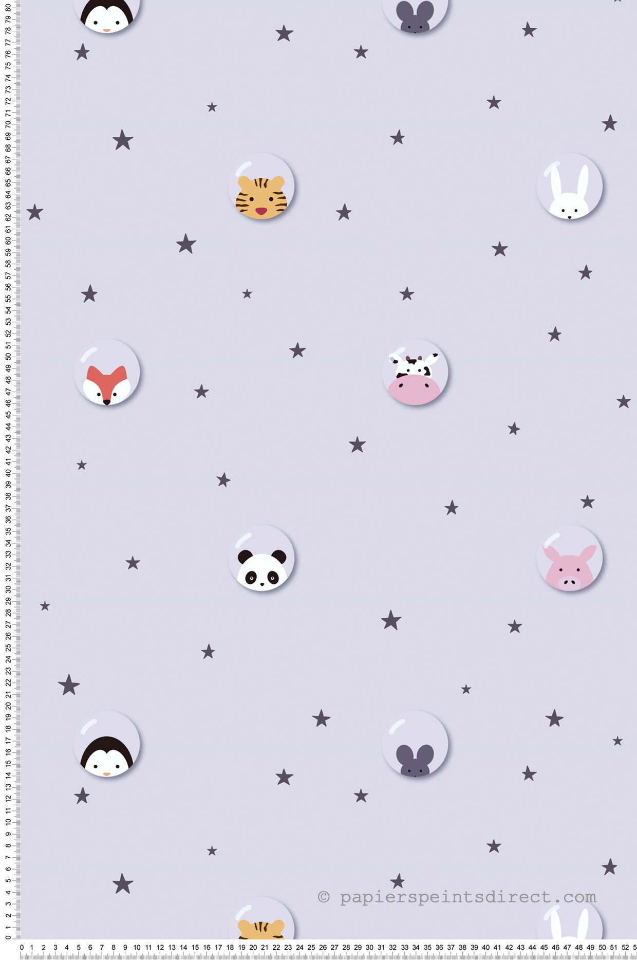 Papier peint enfant Bulles d'Animaux gris - Little Love d'A.S. Création | Réf. SP15689